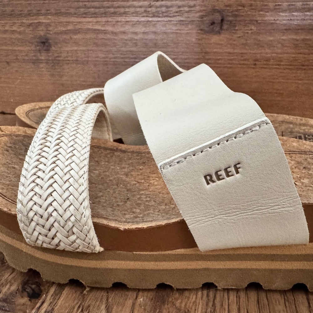 Reef Cushion Vista Platform Slip On Sandals Slide Women's‎ Size 9 Vintage S - Picture 4 of 8